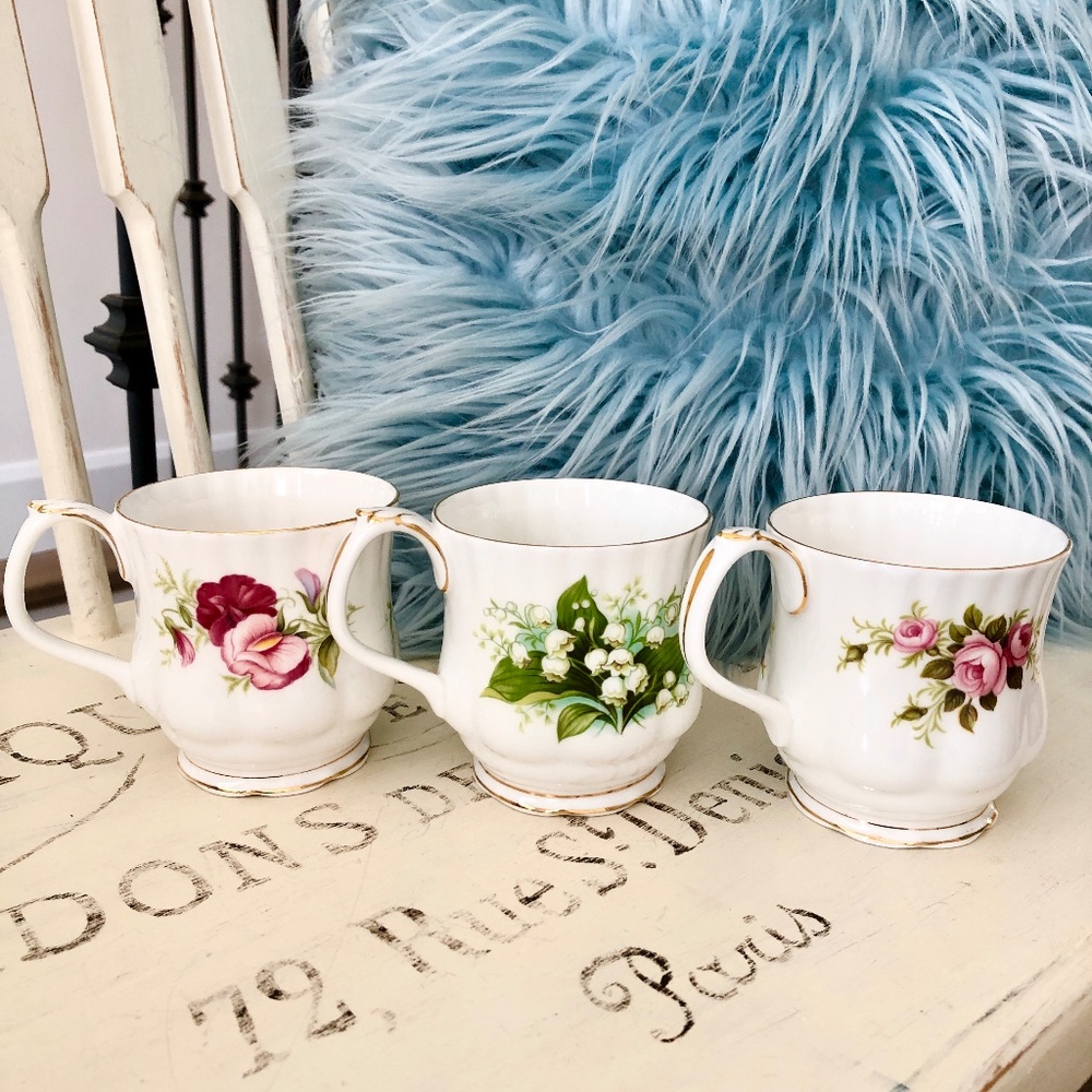 Royal Albert, Bone China, Flower Of The Month Series, China Teacup, Set Of 12 - Picture 8 of 15